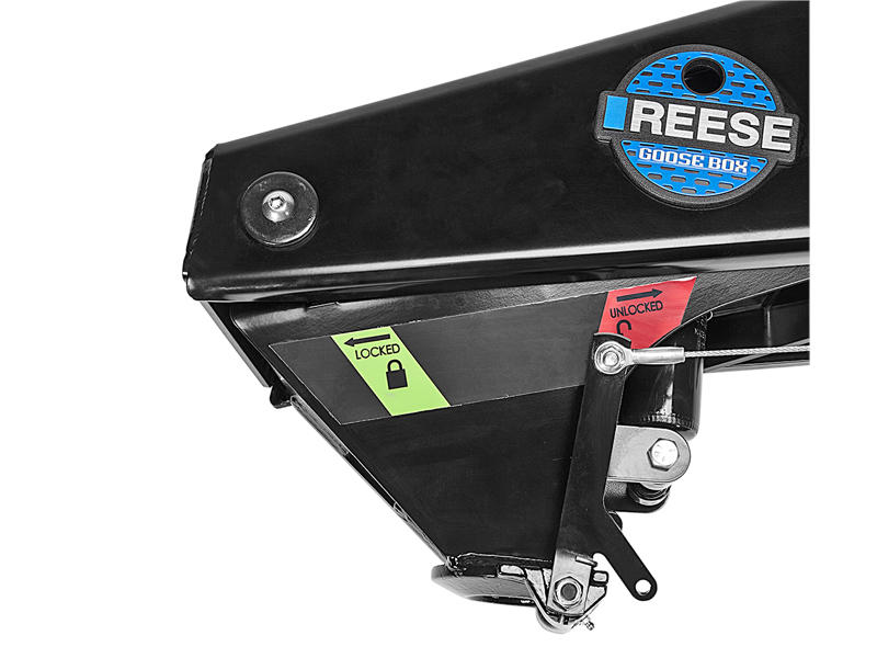 Reese Goose Box™, 16K Rated, 2-5/16" Gooseneck RV Coupler For Lippert #1621 & #1716 w/ Safety Chains #94716