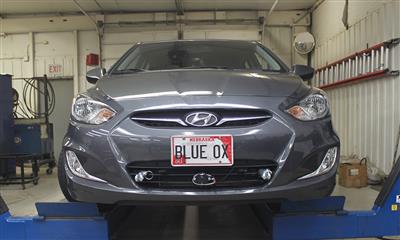 Vehicle Baseplate With Standard Tabs And Safety Cable Hooks #BX2338