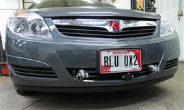 Vehicle Baseplate With Removable Tabs And Safety Cable Hooks For Saturn Aura #BX3329