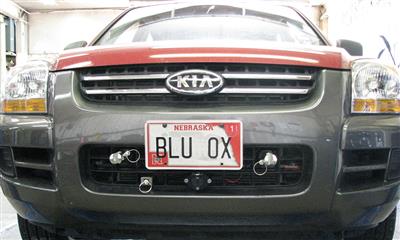 Vehicle Baseplate With Removable Tabs And Safety Cable Hooks #BX2710