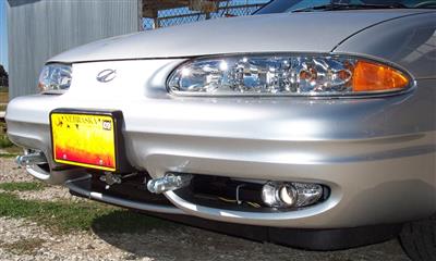 Vehicle Baseplate With Removable Tabs And Safety Cable Hooks #BX3229