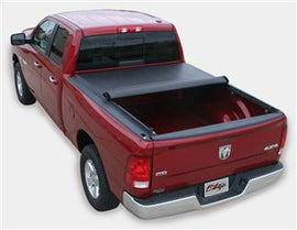 Tonneau Cover Edge Soft Roll-Up Hook And Loop Lockable Using Tailgate Handle Lock #897301