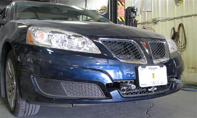 Vehicle Baseplate With Removable Tabs And Safety Cable Hooks For Pontiac G6 #BX3234