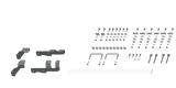 Fifth Wheel Trailer Hitch Mount Replacement Rail Kit #RVR2604