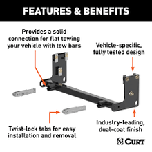 Load image into Gallery viewer, Custom Tow Bar Base Plate, Select Jeep Wrangler JK #70102