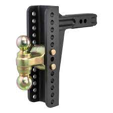 ADJUSTABLE CHANNEL MOUNT WITH DUAL BALL (2" SHANK, 14,000 LBS., 10-1/8" DROP) #45926