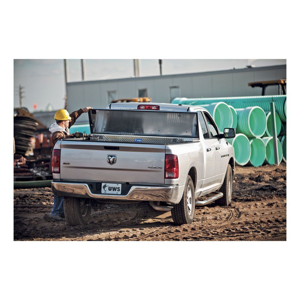 Bright Aluminum 72" Crossover Truck Tool Box with Low Profile (Heavy Packaging) #EC10581